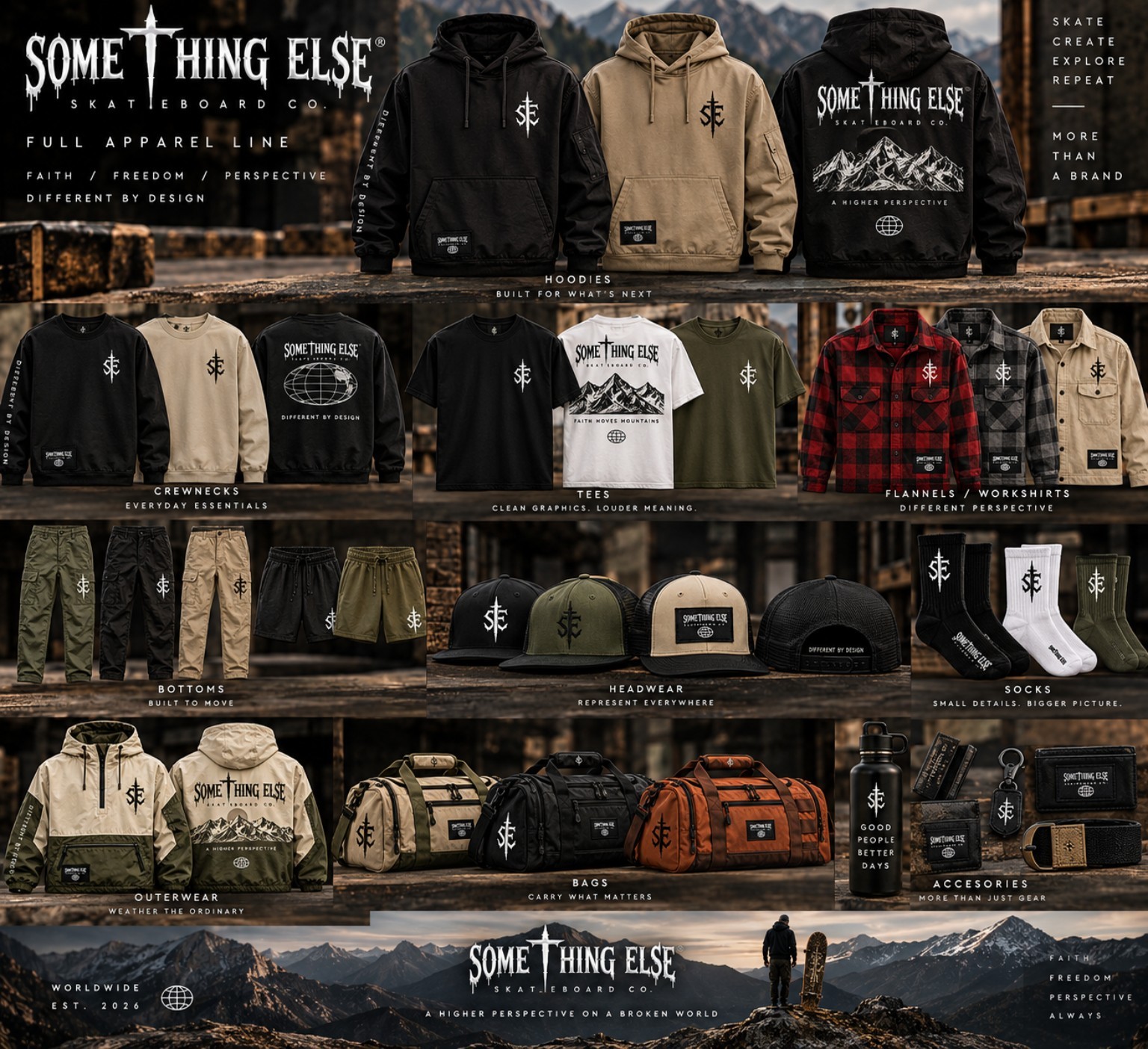 Something Else Crewnecks design lineup